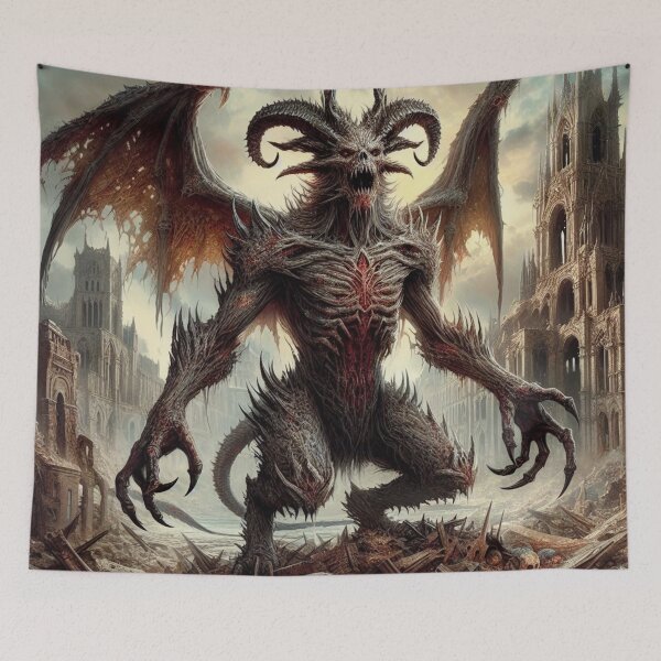Item preview, Monster Among the Ruins designed and sold by Lyavalio.
