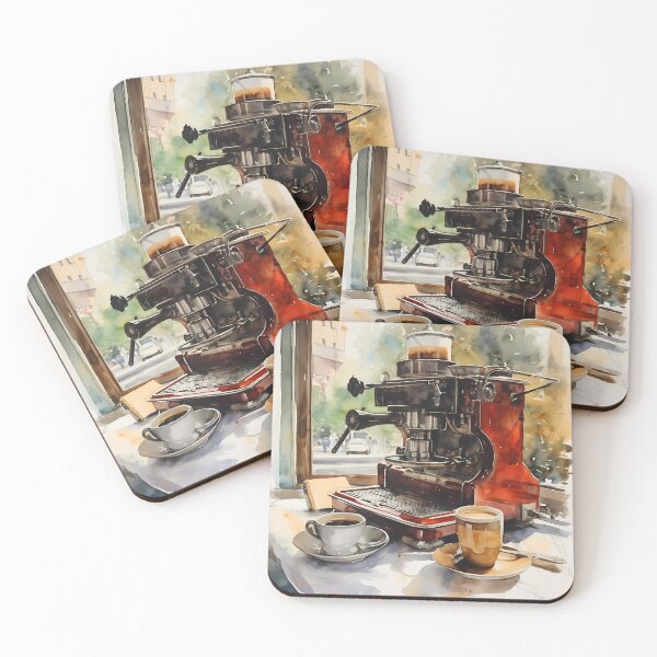 Item preview, Coffee Watercolors Digital paper designed and sold by Khun-Teera.