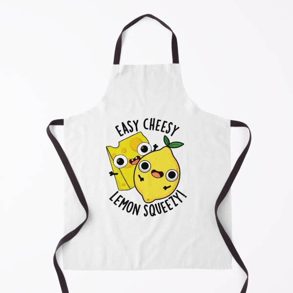 Item preview, Easy Cheesy Lemon Squeezy Funny Food Pun designed and sold by punnybone.