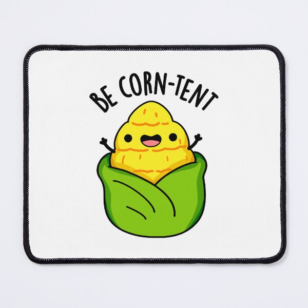 Item preview, Be Corn-tent Funny Corn Pun designed and sold by punnybone.