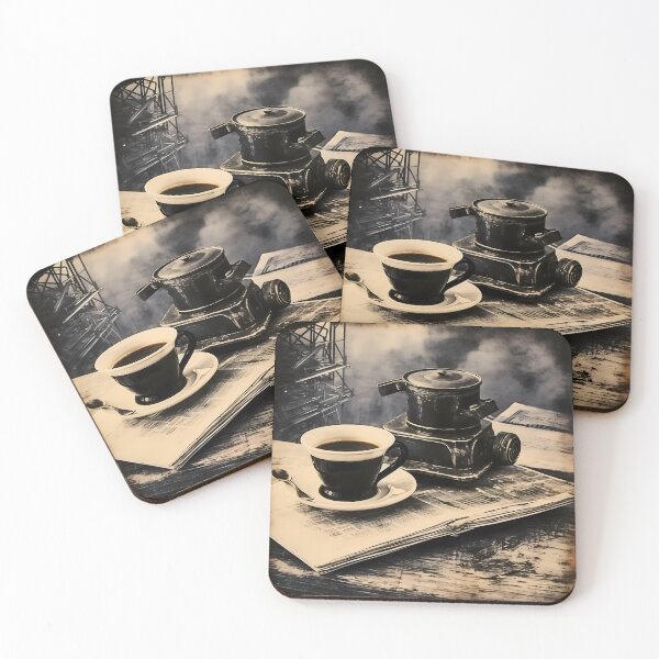 Item preview, Coffee Watercolors Digital paper designed and sold by Khun-Teera.