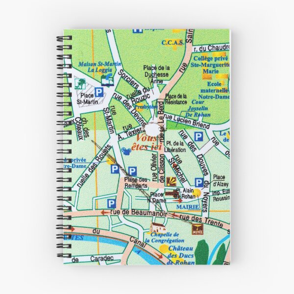 Item preview, Map of Josselin designed and sold by Pokofoto.