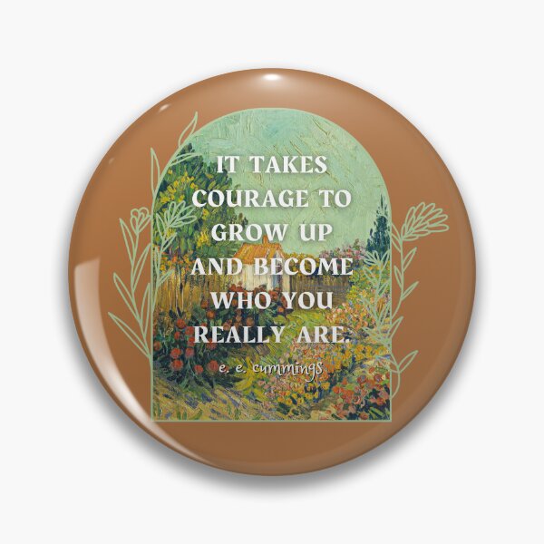 Item preview, e. e. cummings courage quote post impressionist painting designed and sold by womenagerie.