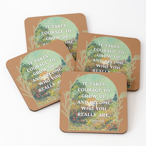 Item preview, e. e. cummings courage quote post impressionist painting designed and sold by womenagerie.