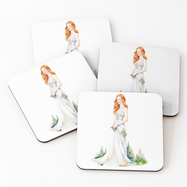 Item preview, Woman Portrait N - Watercolors & Pen designed and sold by Oldetimemercan.