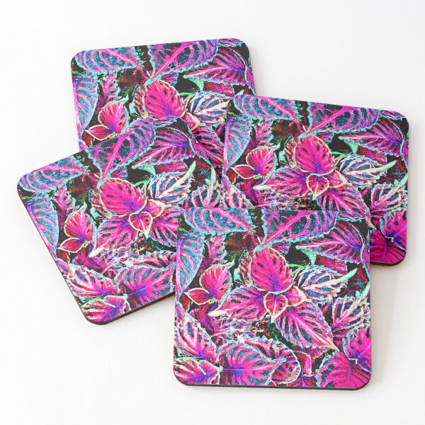 Item preview, Neon Pattern Dreams Vibrant Leaves designed and sold by Health And Fitness Posts e-Store.