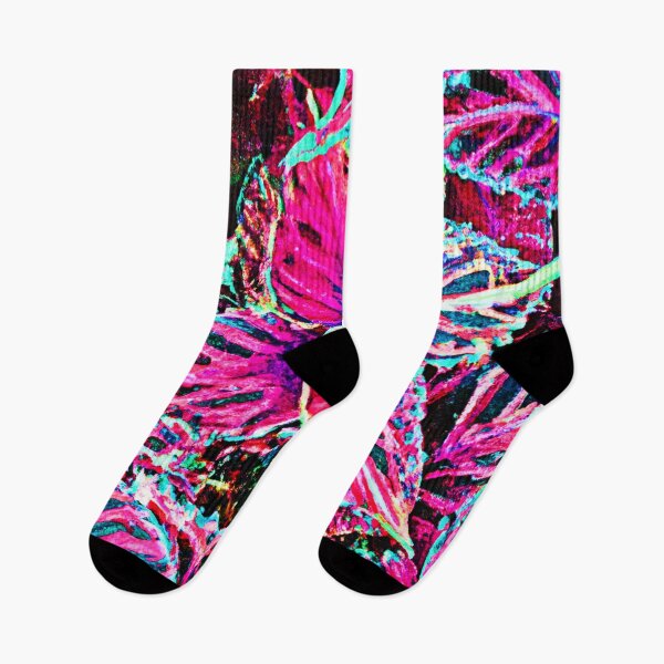 Item preview, Neon Pattern Dreams Vibrant Leaves designed and sold by Health And Fitness Posts e-Store.