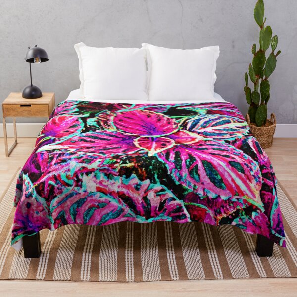 Item preview, Neon Pattern Dreams Vibrant Leaves designed and sold by Health And Fitness Posts e-Store.