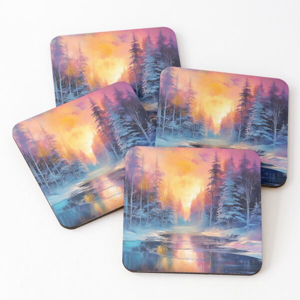 Item preview, Colorful Energy in Snowy Landscape designed and sold by FairX.