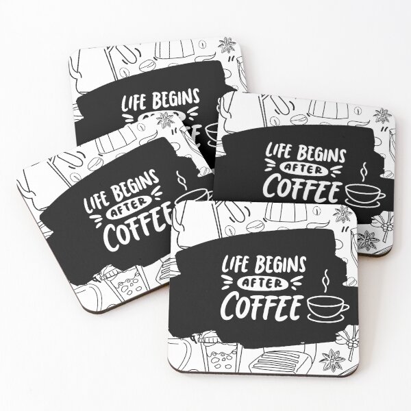 Item preview, Life Begins After Coffee designed and sold by Figuradam.