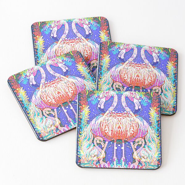 Item preview, Flamingo Doubles designed and sold by Cathy Donohoue.