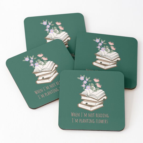 Item preview, When I'm not reading I'm planting flowers designed and sold by IvyLoveArt.