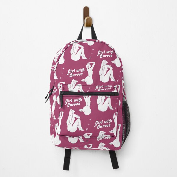 Item preview, Girl with curves - Retro style pink designed and sold by maxigold.