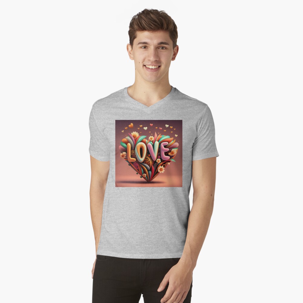 Item preview, V-Neck T-Shirt designed and sold by zubiaqureshi.