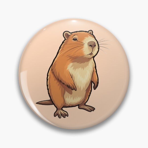 Item preview, Curious Cute Capybara designed and sold by VirtualArtGuy.