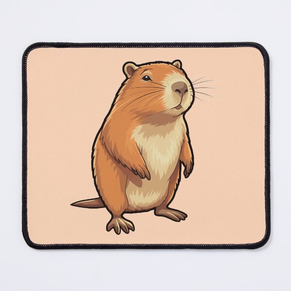 Item preview, Curious Cute Capybara designed and sold by VirtualArtGuy.