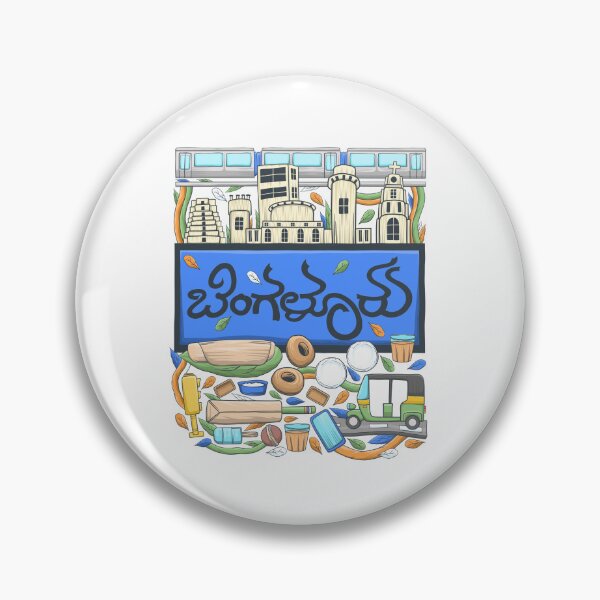 Item preview, Bangalore City Kannada Color Doodle designed and sold by NomadicQuest.