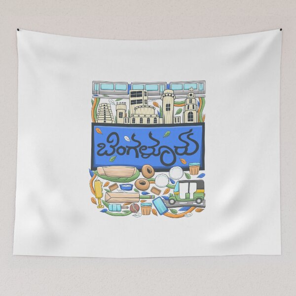 Item preview, Bangalore City Kannada Color Doodle designed and sold by NomadicQuest.