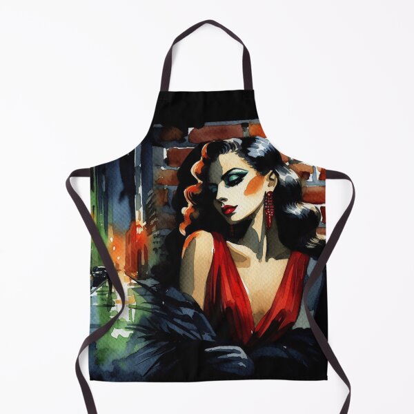 Item preview, Noir Vintage Femme Fatale [Watercolor] designed and sold by RESToRAPTOR.