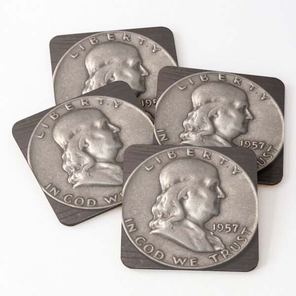 Item preview, 1957 D Franklin Half Dollar  designed and sold by coinsxcrochet.