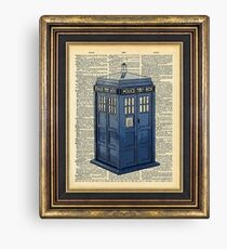 T.A.R.D.I.S. Dr. Who Canvas Print
