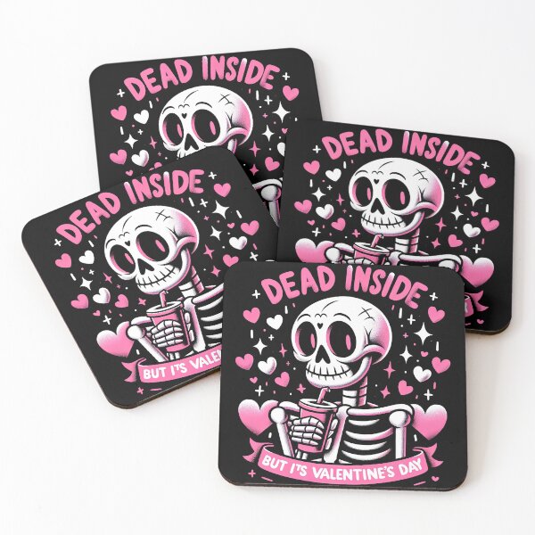 Item preview, Dead Inside But It's Valentines Day Funny Skeleton Men Women T-Shirt designed and sold by MAPDDesigns.