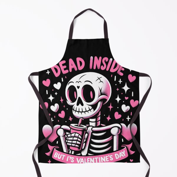 Item preview, Dead Inside But It's Valentines Day Funny Skeleton Men Women T-Shirt designed and sold by MAPDDesigns.