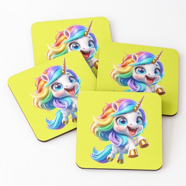 Item preview, Cute Happy Rainbow Unicorn: An Expression of Magic and Joy No. 8 designed and sold by Nathalymx.