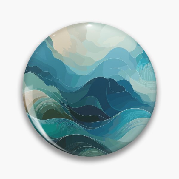 Item preview, Serene Waves Abstract Seascape designed and sold by EnigmaGallery.
