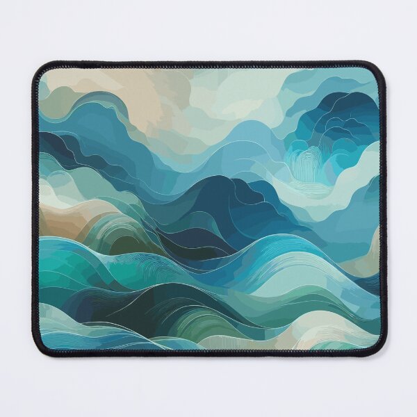 Item preview, Serene Waves Abstract Seascape designed and sold by EnigmaGallery.