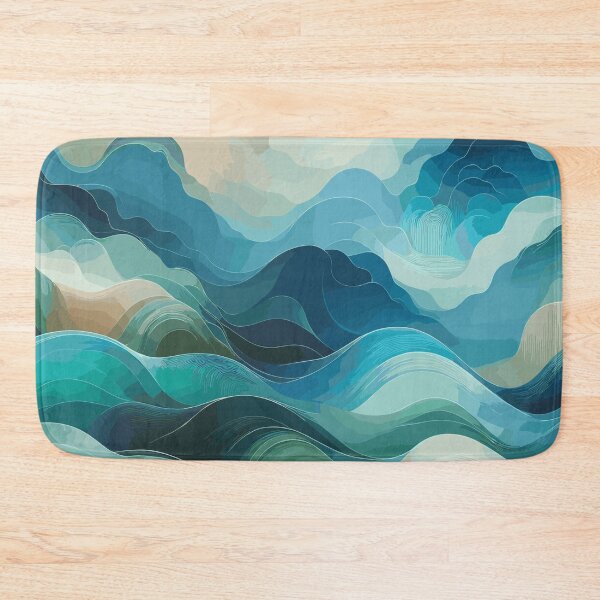 Item preview, Serene Waves Abstract Seascape designed and sold by EnigmaGallery.