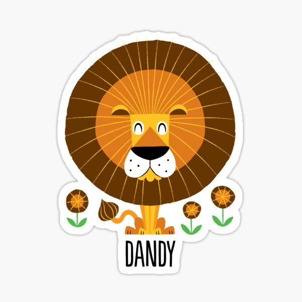 Dandy Lion Sticker for Sale by Steve Duffendack