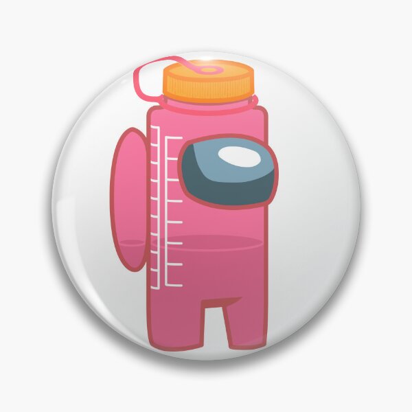 Item preview, Suspicious Water Bottle - Pink designed and sold by BipedalNarwhal.