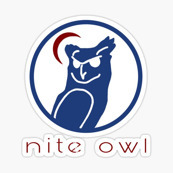 Nite Owl trademark alt v1 Sticker