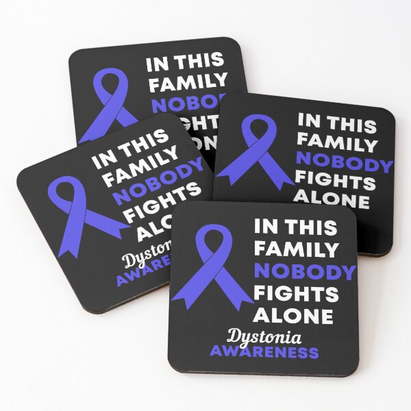 Item preview, In This Family Nobody Fights Alone Dystonia Awareness designed and sold by Color-Sparkle.