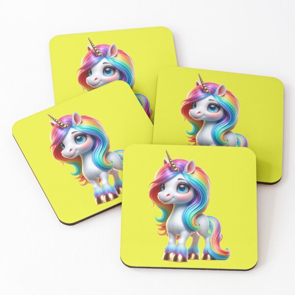 Item preview, Cute happy rainbow unicorn - an expression of magic and joy No. 15 designed and sold by Nathalymx.