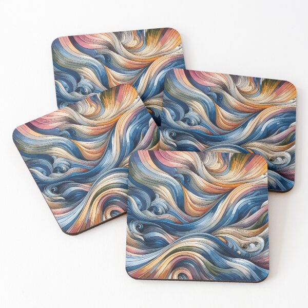 Item preview, Swirling Hues: Abstract Nautical Whorls designed and sold by EnigmaGallery.