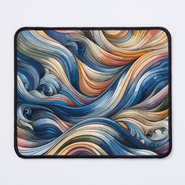 Item preview, Swirling Hues: Abstract Nautical Whorls designed and sold by EnigmaGallery.