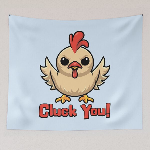 Item preview, Cluck You! Cute Chicken Pun designed and sold by PMCreative.