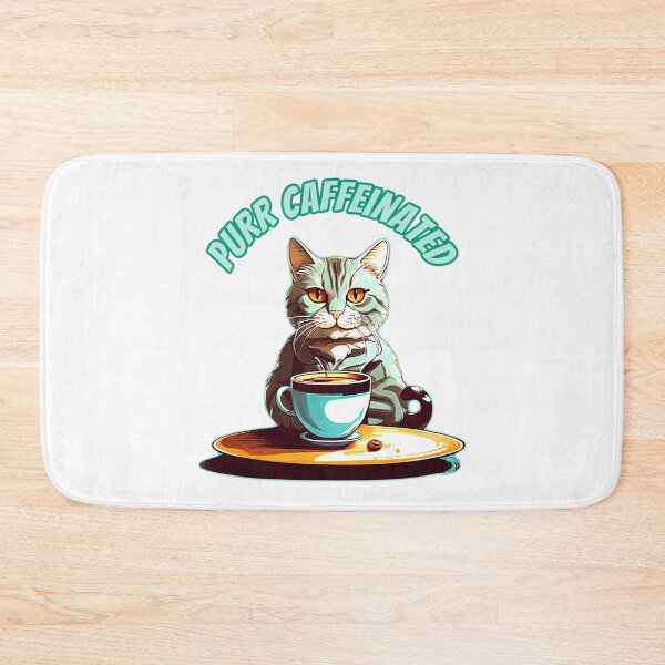 Item preview, Purr caffeinated. Cat and coffee lover. Worship coffee. designed and sold by Unitepeople.