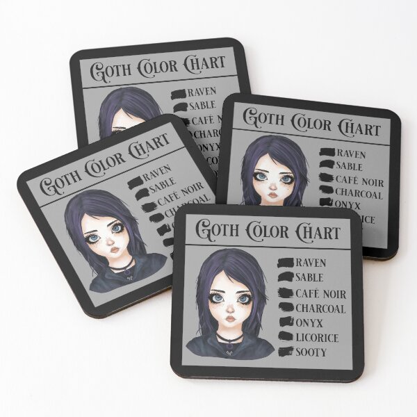 Item preview, Goth Color Chart designed and sold by HRSCreates.