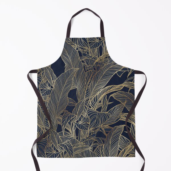 Item preview, Modern Blue Gold Foliage Plant Botanical Design designed and sold by InovArtS.