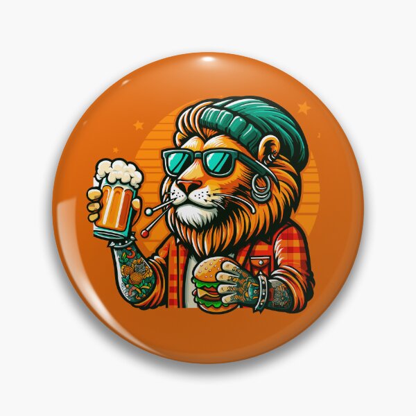 Item preview, LION WITH TATTOOS designed and sold by Naymar Hernandez.