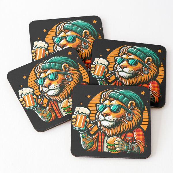 Item preview, LION WITH TATTOOS designed and sold by Naymar Hernandez.