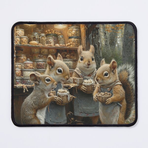 Item preview, A squirrel's bustling market designed and sold by Emre Karaarslan.