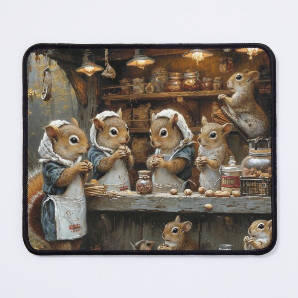 Item preview, A squirrel's bustling market designed and sold by Emre Karaarslan.