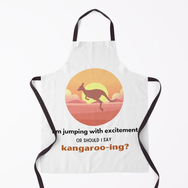 Item preview, I'm jumping with excitement, or should I say, kangaroo-ing: Funny Australian Animal Pun Quote Cute Humor Joke designed and sold by mimiscreativity.