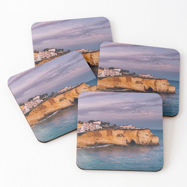 Item preview, Sunset over Carvoeiro town and beach in Lagoa, Algarve, Portugal (color) designed and sold by João Miguel.