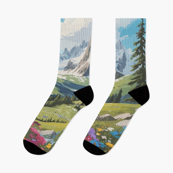 Item preview, Stunning Alpine Spring Landscape designed and sold by Vector Scout Lab.
