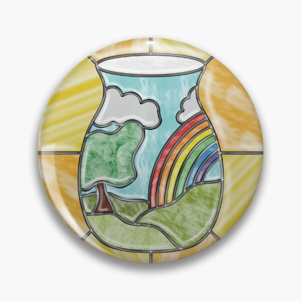 Item preview, Rainbow Tubeline Ceramic Stained Window designed and sold by MadeByGeeClowes.